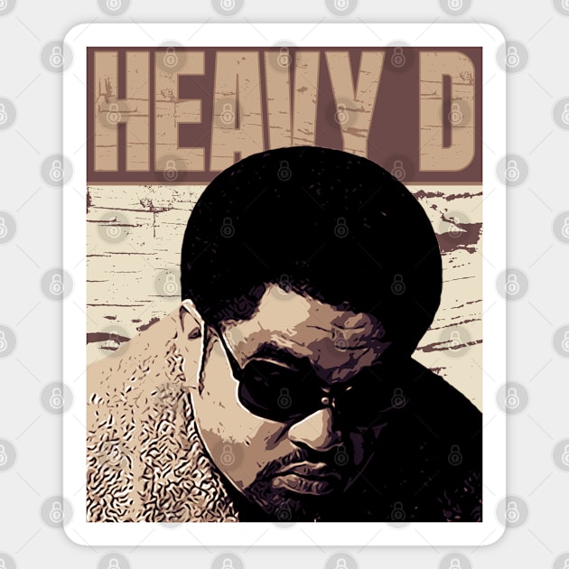 HEAVY D // Brown Vintage Magnet by Degiab